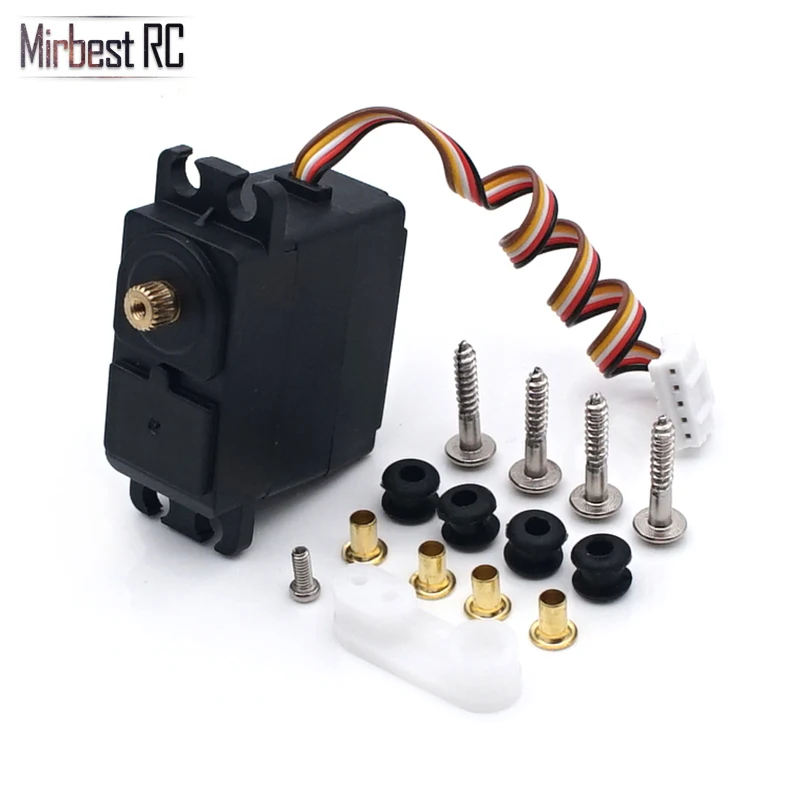 5 кг сервопривод 3/5 провода Пластик металлический Шестерни 4,8-6 V для 1/12 Feiyue FY-03 FY-06 FY-07 RC автомобиль грузовик на гусеничном ходу рулевой тяги аксессуары