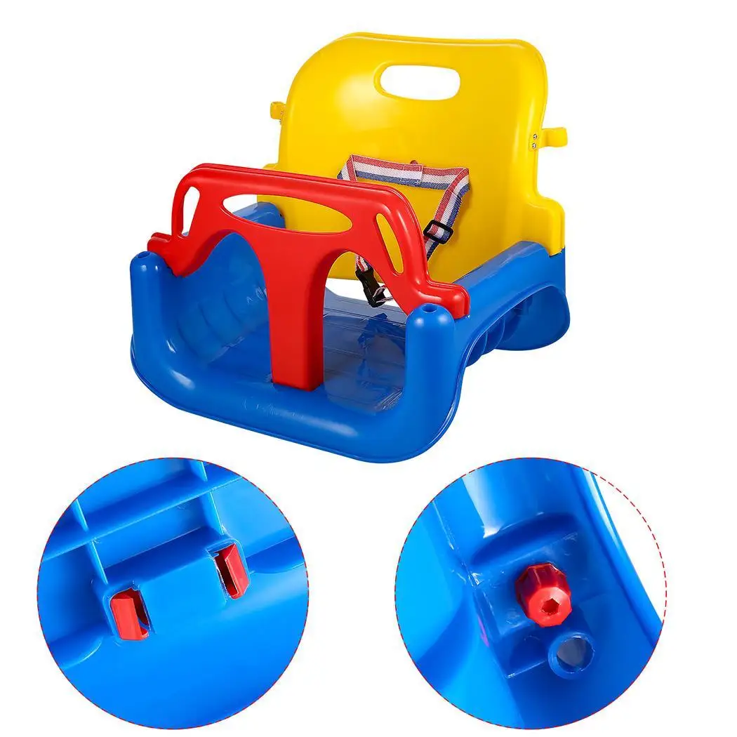 3 в 1 Jungle Gym Swing Seat Heavy Duty Chain Playground Детские уличные качели поворотные с цепью парк
