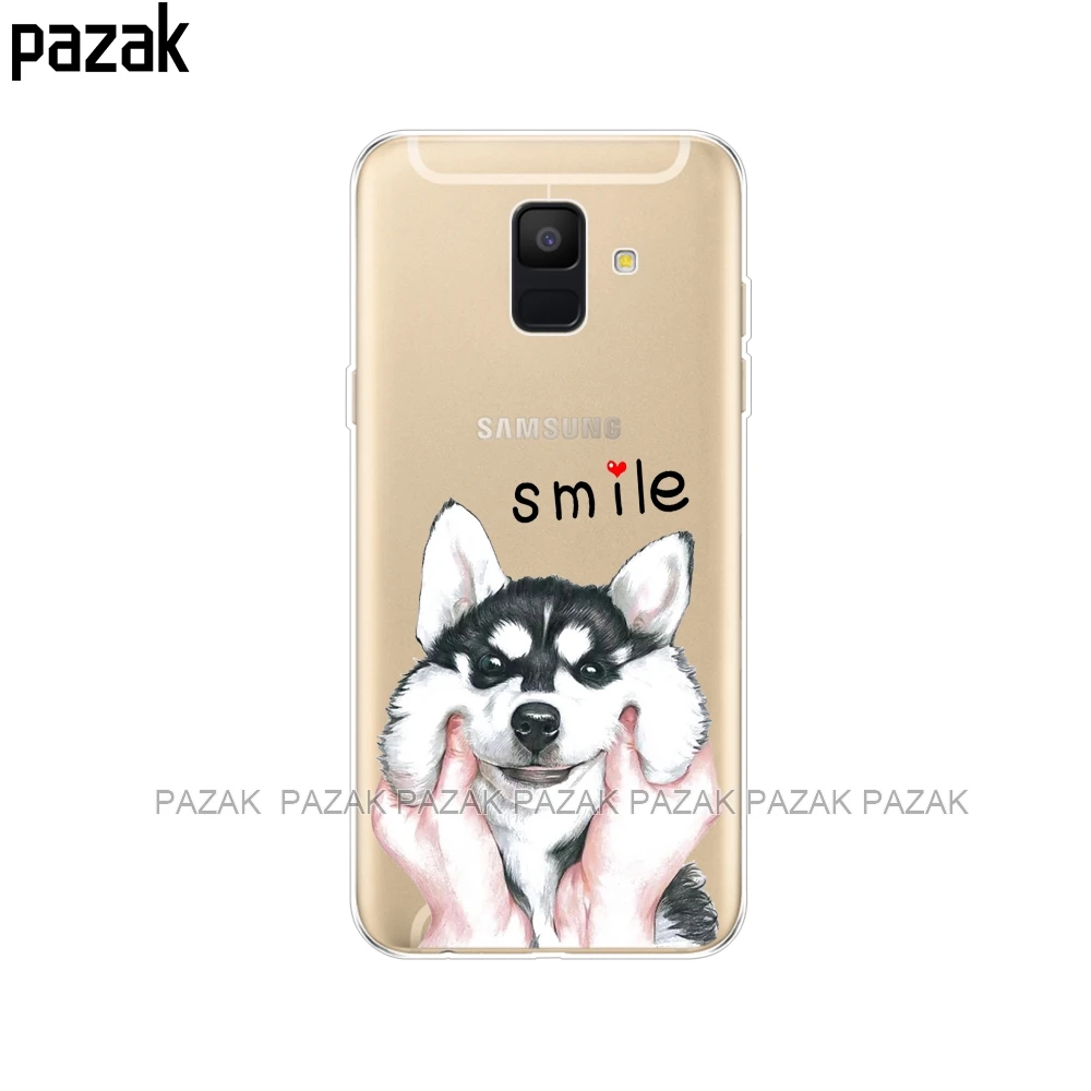 34351 Силиконовый чехол для телефона samsung Galaxy A6 Dual SIM SM A600 A600F, мягкая задняя крышка из ТПУ для samsung A6 Plus A605 A605F pop - Цвет: 34351
