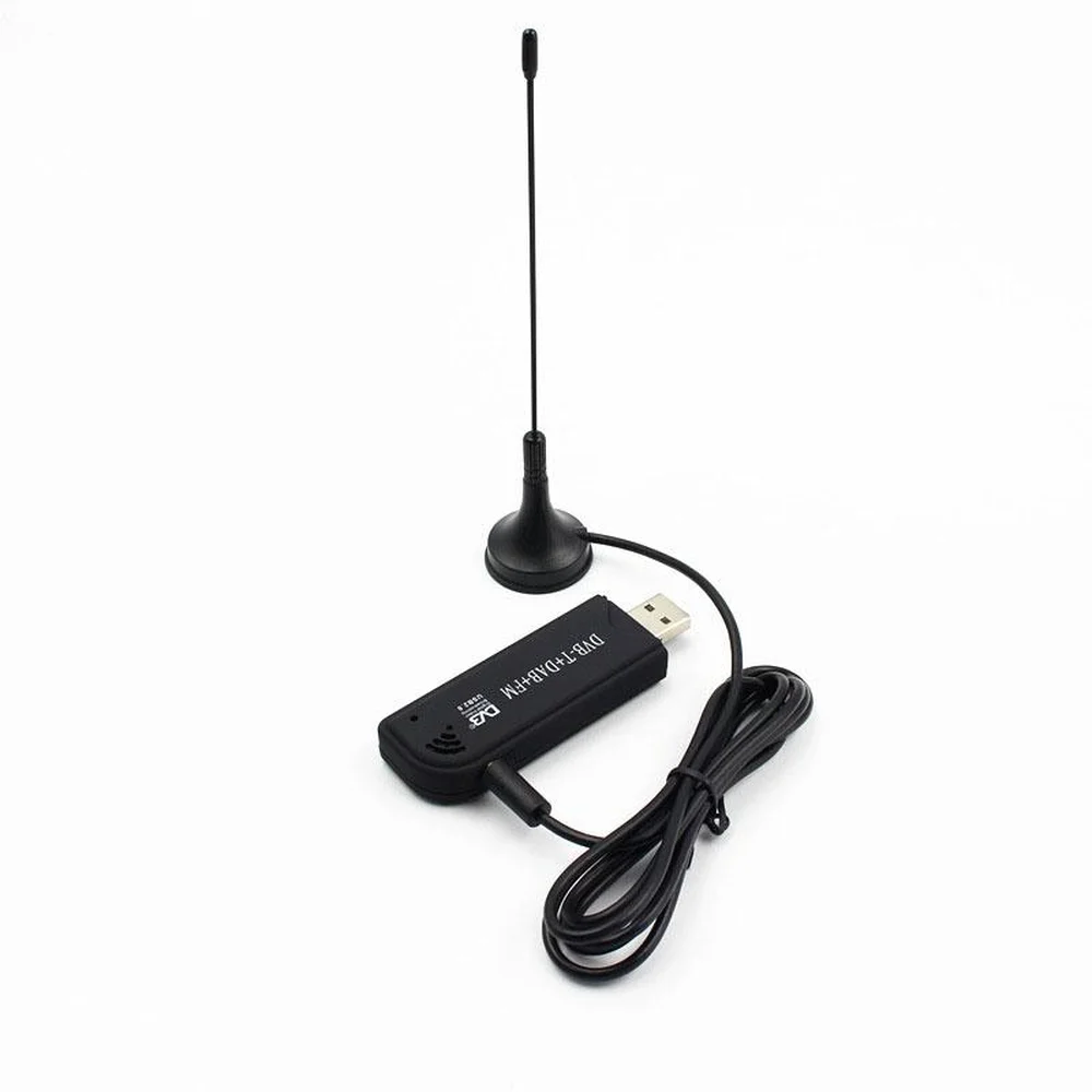 ТВ-тюнер USB2.0 синий ТВ-Стик DAB FM DVB-T RTL2832 R820T SDR флешка цифровой ТВ-приемник ИК-пульт