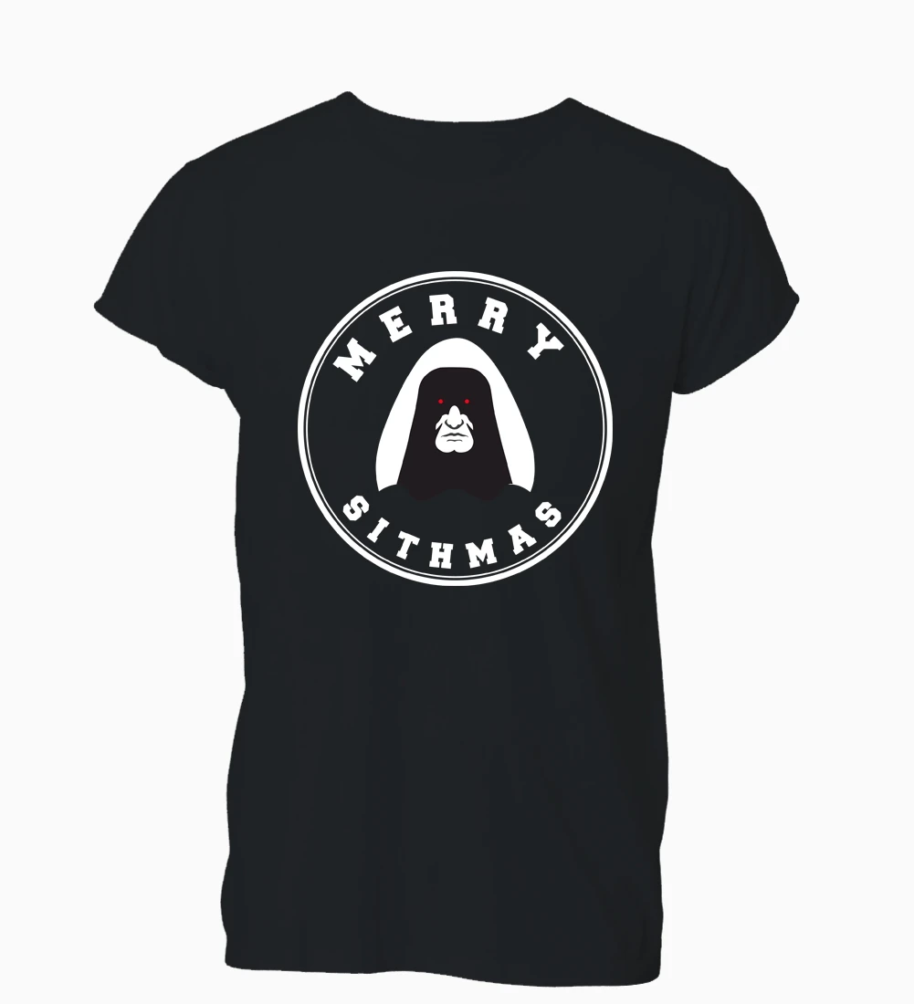 

2019 Summer Fashion Casual Men O-Neck T Shirt Merry Christmas Sith Star Sci Fi Funny Parody T Shirt Mens Womens