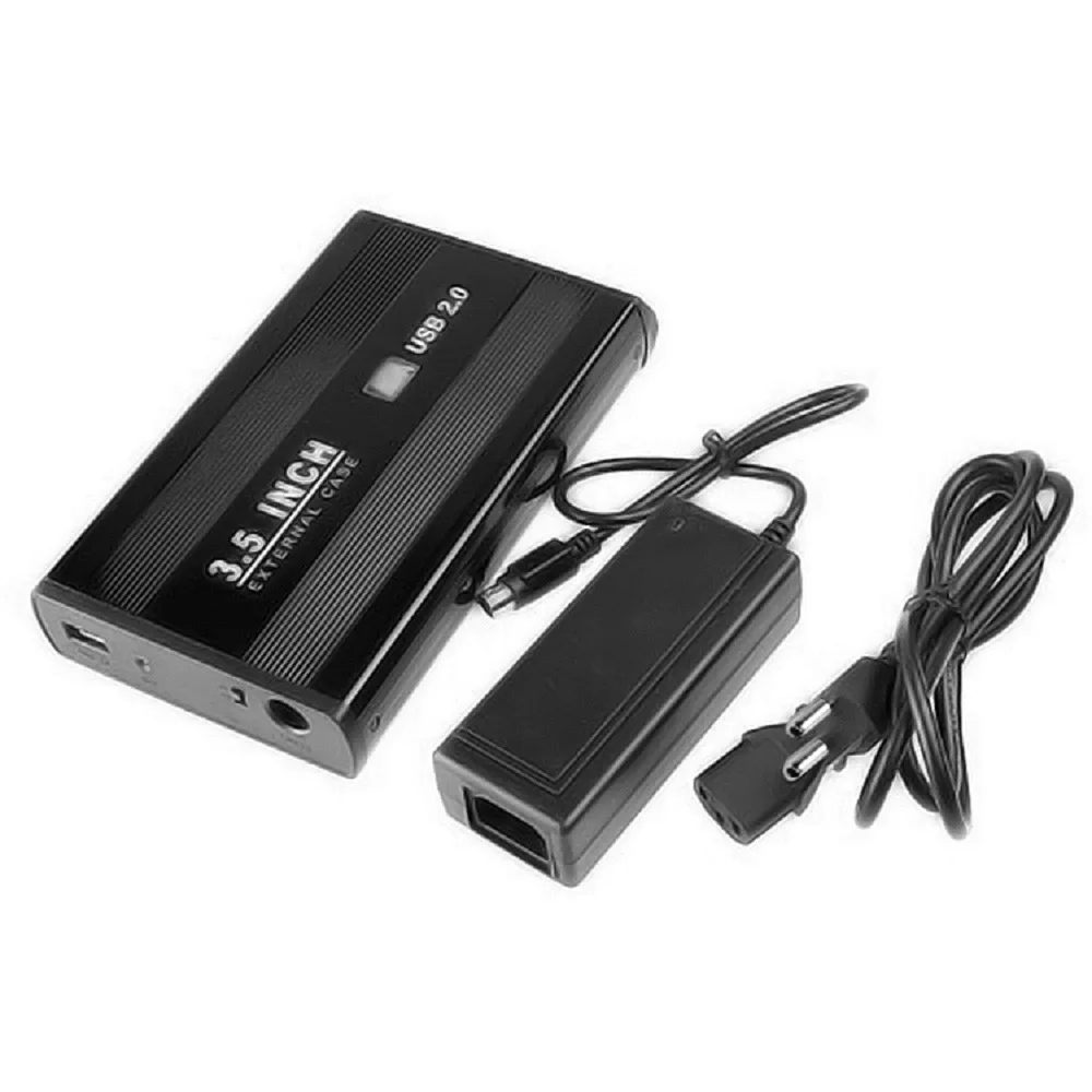 Портативный 3 5 дюйма SATA USB 2 0 USB2.0 Внешний мобильный диск HD HDD чехол Корпус с