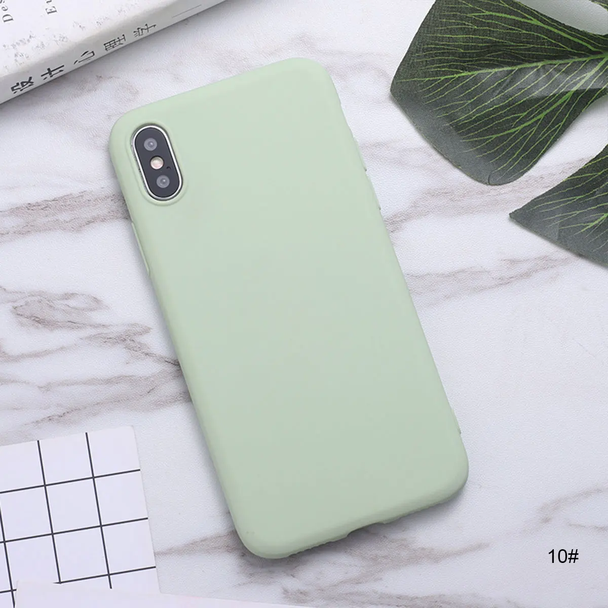 Однотонный силиконовый чехол для телефона iphone XR X XS Max 6 6S 7 8 Pluss