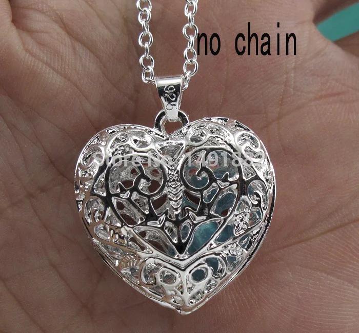 Silver Heart Pendant Necklace Jewelry Charm | Украшения и аксессуары