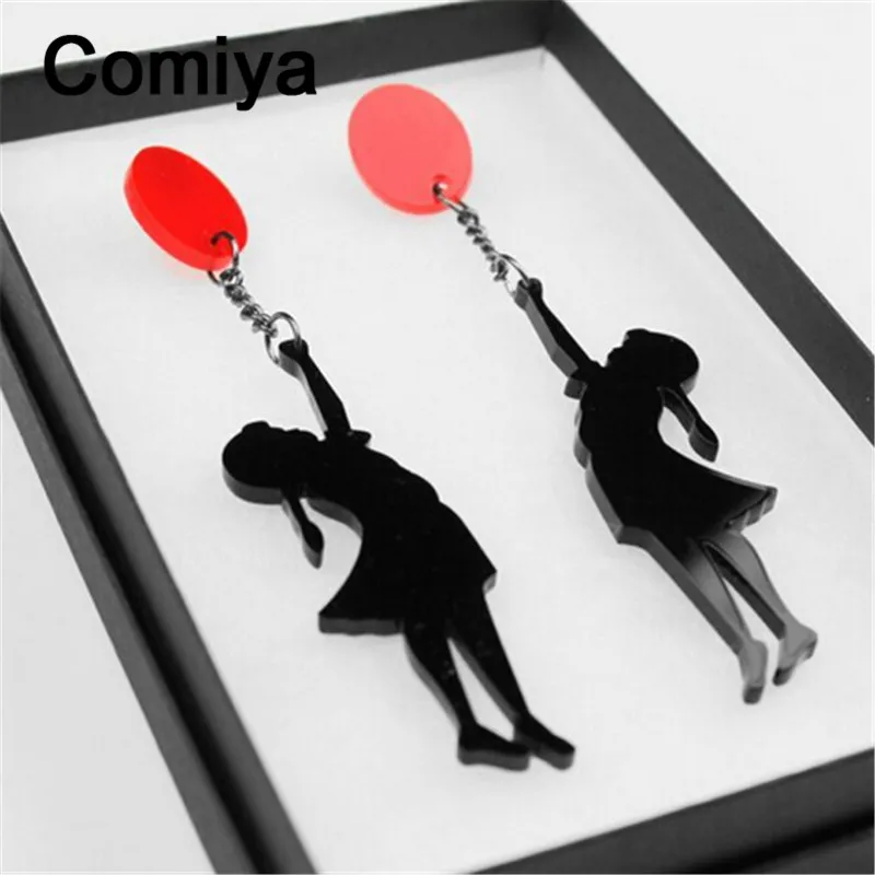Большие акриловые серьги Comiya для женщин Винтажные в стиле ле панк оптовая