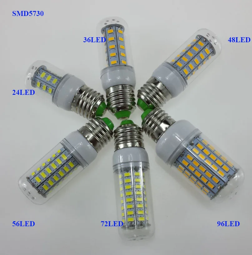Светодиодная лампа SMD 5730 E27 220 В 24 светодиода 96 светодиодов|led lamp e27|led e27 220vlamp |