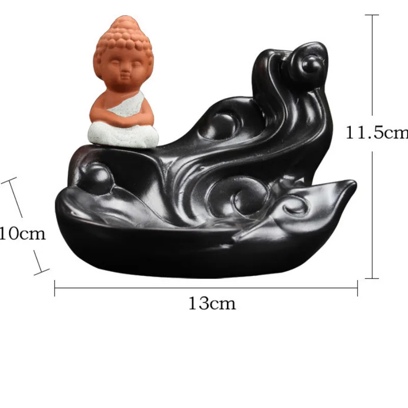 F керамическая курильница Будды с обратным потоком домашний декор конусная