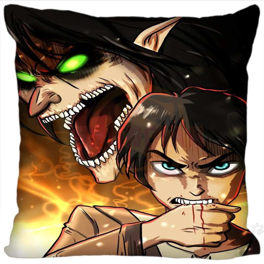 Наволочка атака на Титанов 35x35 см 40x40 (одна сторона)|custom pillowcase|pillow coverzippered pillow covers |