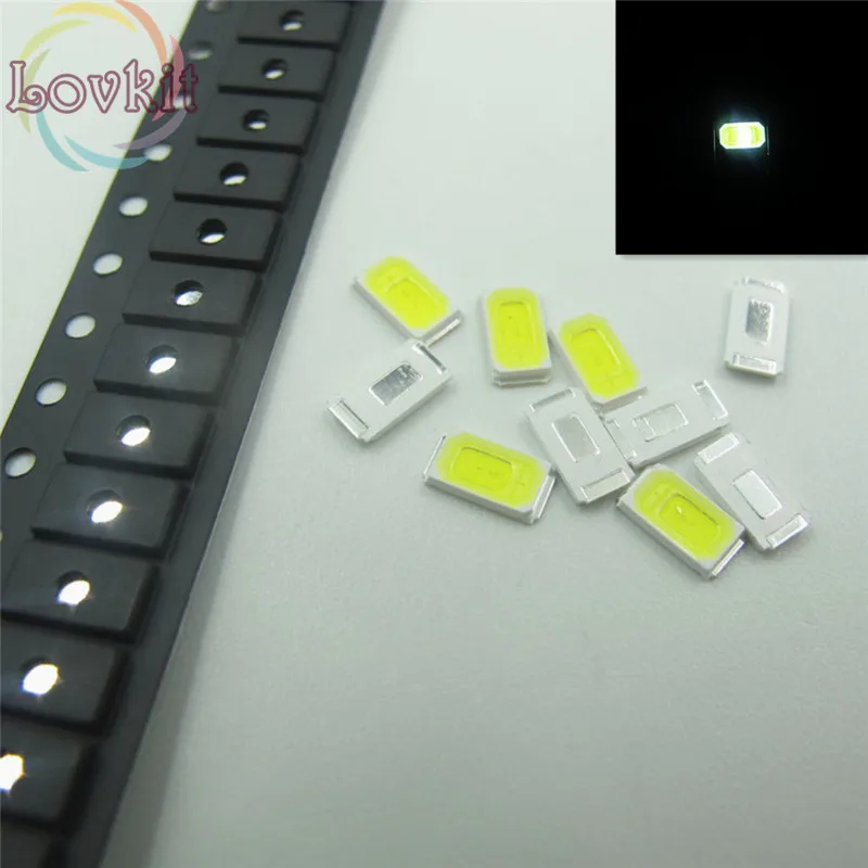 100 шт. высококачественный 5630 5730 SMD/SMT белый светодиодный светильник 6000 7000K