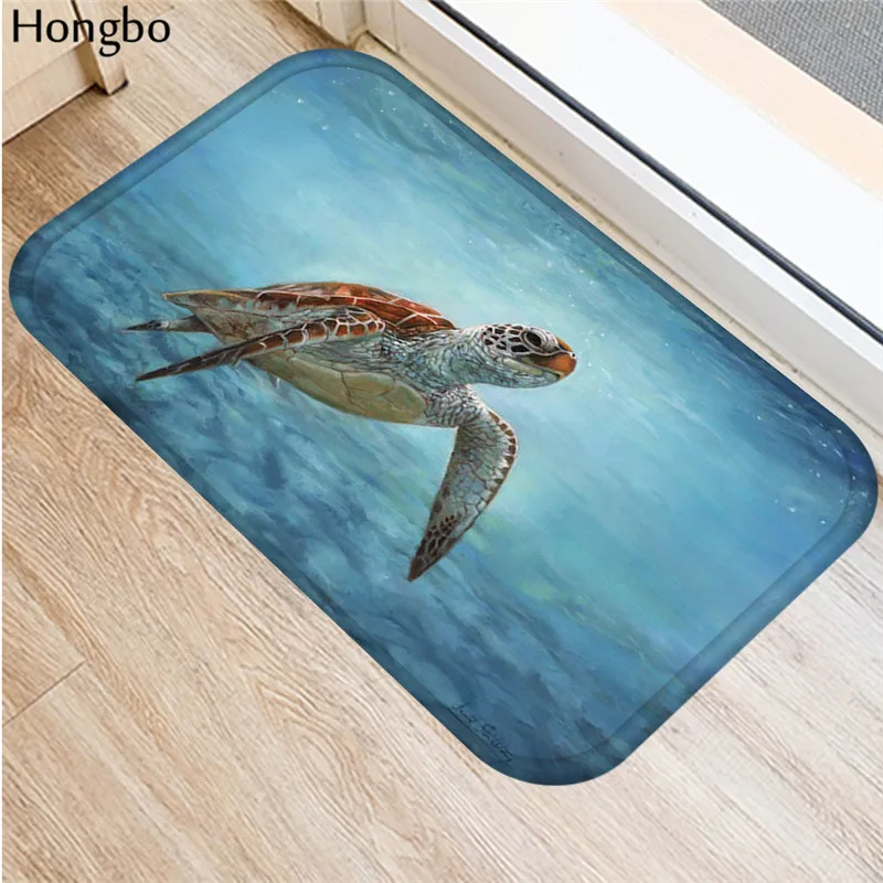 Hongbo новые Противоскользящие коврики морские живые с принтом напольные кухонные