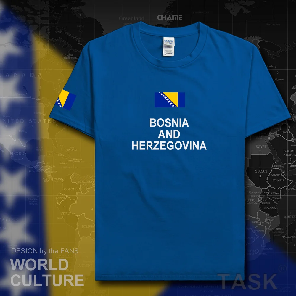 Мужская футболка из 100% хлопка с надписью сборной нации |