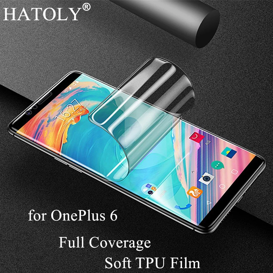 Мягкая нано пленка из ТПУ Защитная для OnePlus 6 полное покрытие one plus не закаленное