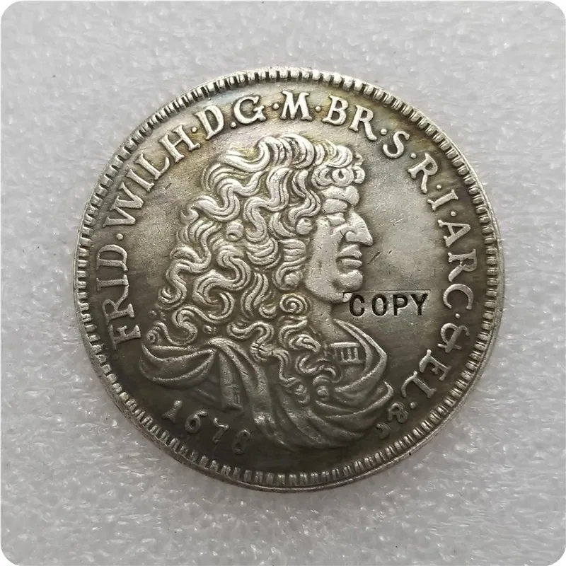 THALER 1678 - FRYDERYK Вильгельм копия монет памятные монеты-копия монеты медаль