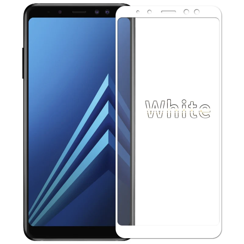 9H полное покрытие закаленное стекло для Samsung Galaxy A8 2018 защитный чехол экрана на A530