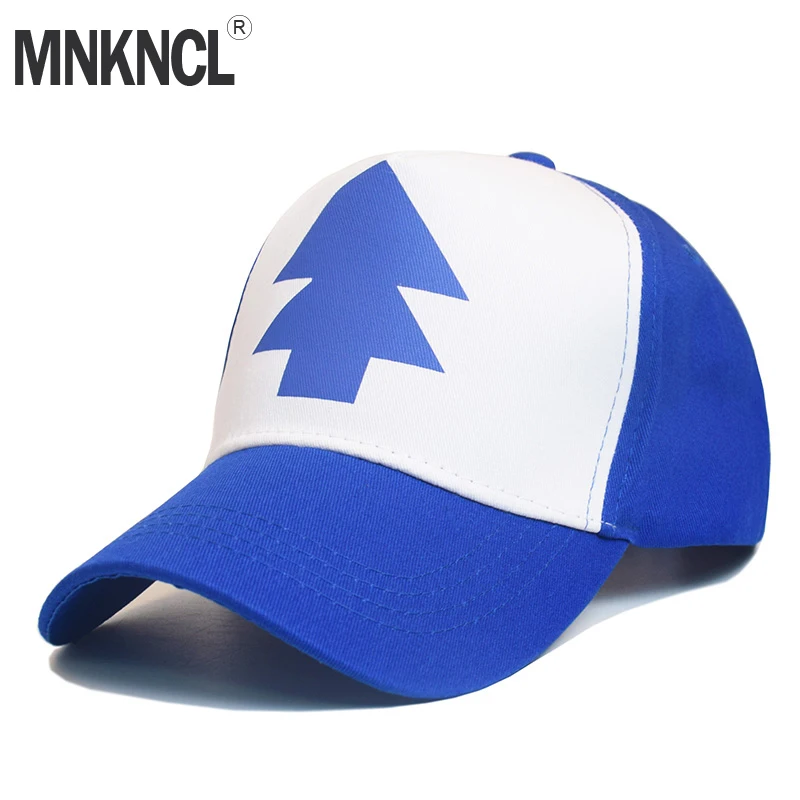 Мода 2017 г. Гравити Фолз Бейсбол Кепки синий сосна с капюшоном в виде Кепка Snapback