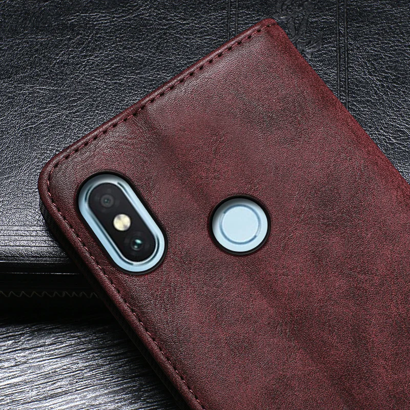 IDEWEI для Xiaomi Redmi Note 5 Pro чехол 99 дюйма высокое качество Ретро стиль флип кожаный |