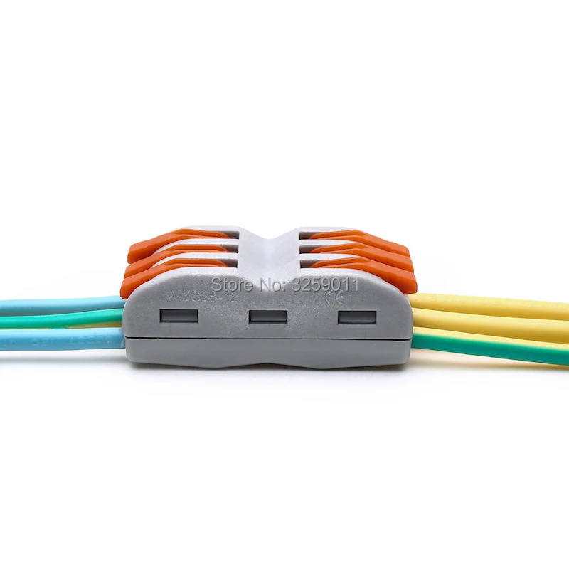 100 шт. SPL-3 PCT-213 222-413 толкатель разъем 6 Pin Универсальный компактный клеммы блок