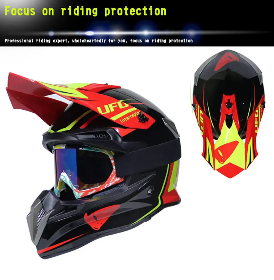 Cool Adult Safety Dot Motorcycle Helmet Motocross Street Dirt Bike Helmets Mountain Casco Moto Bike Capacetes With Free Goggles