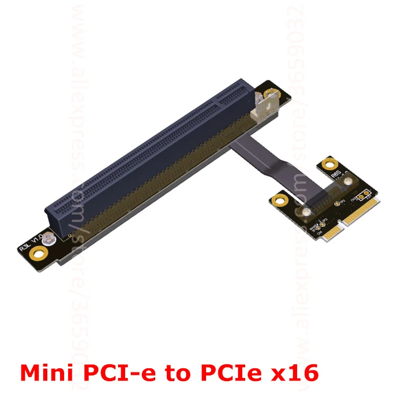 Мини PCIe MPCIe WiFi беспроводная сетевая карта Интерфейс удлинитель к 16 PCI E x16 16x локоть