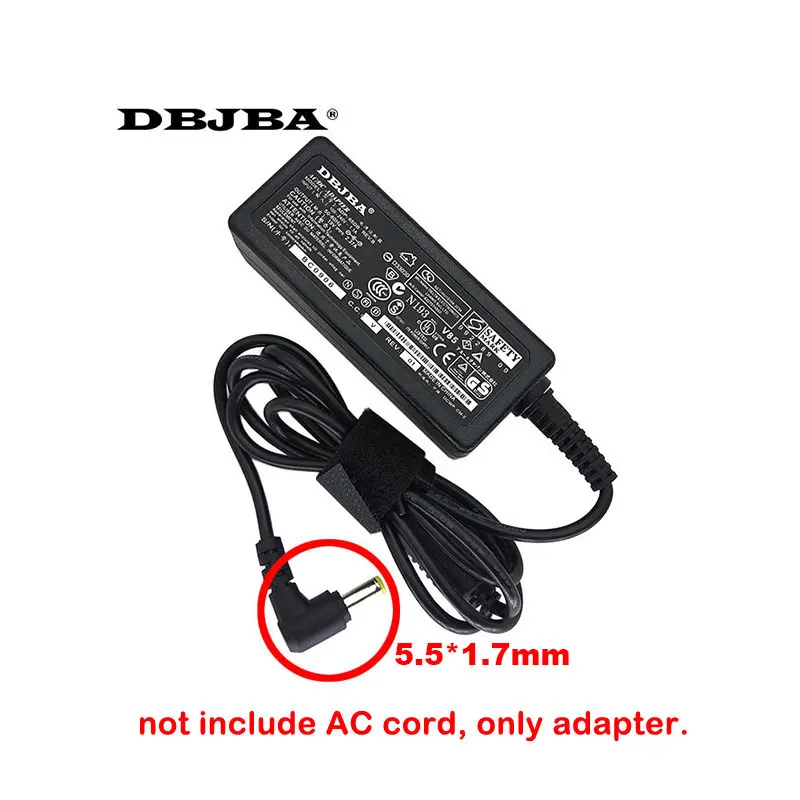 19V 2.37A AC Адаптер зарядного устройства для acer Aspire ES1-131 ES1-132 ES1-411 A13-045N2A A045R016L PA-1450-26 заглушка для разъема питания ноутбука - Цвет: Оранжевый