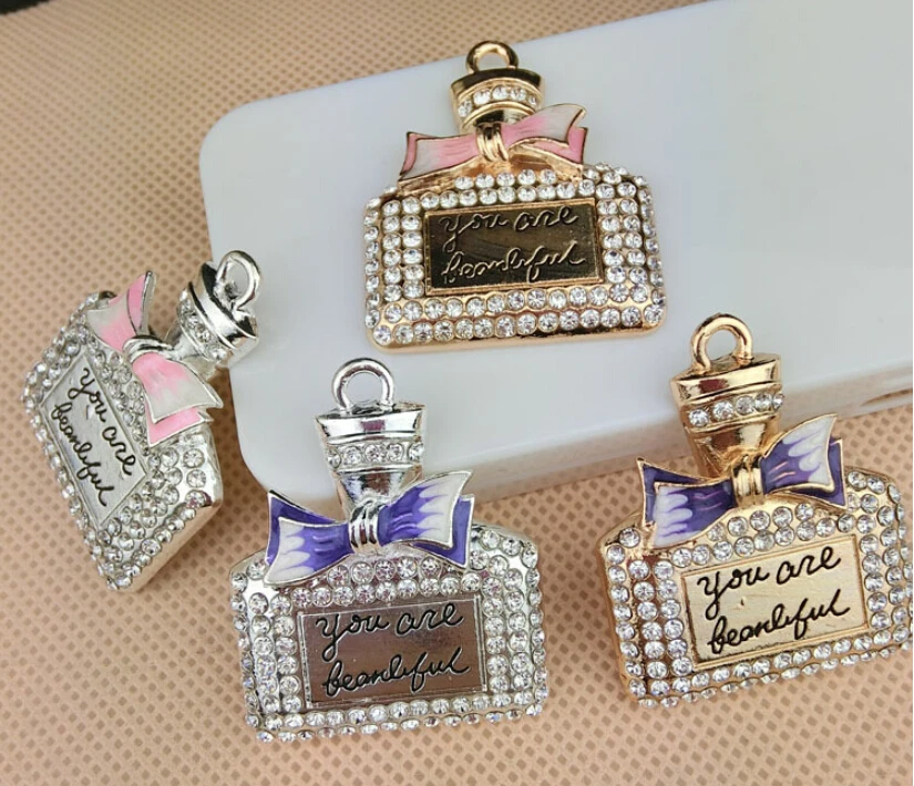 20 шт./партия, пуговицы со стразами, 38 х46 мм