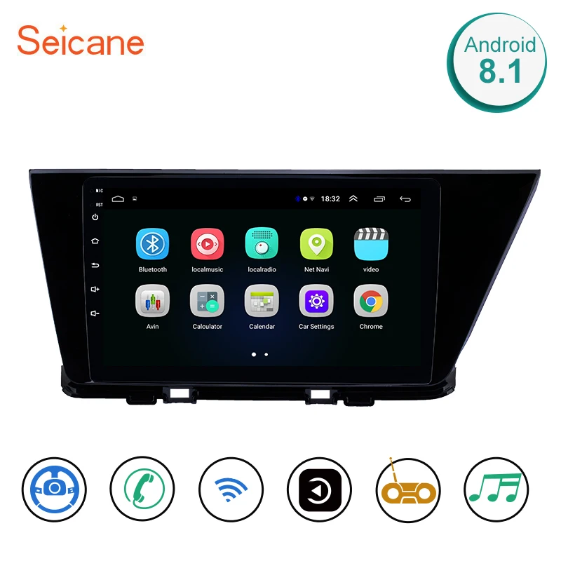 Seicane Android 8,1 автомобильный Радио gps головное устройство плеер для Kia Niro поддержка DVR OBD камера заднего вида Bluetooth