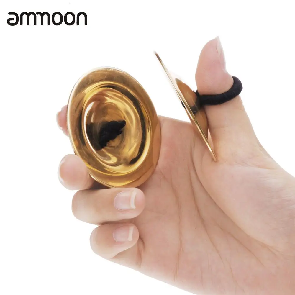 Игрушечный музыкальный инструмент живота Танцы золото тарелки пальчиковые