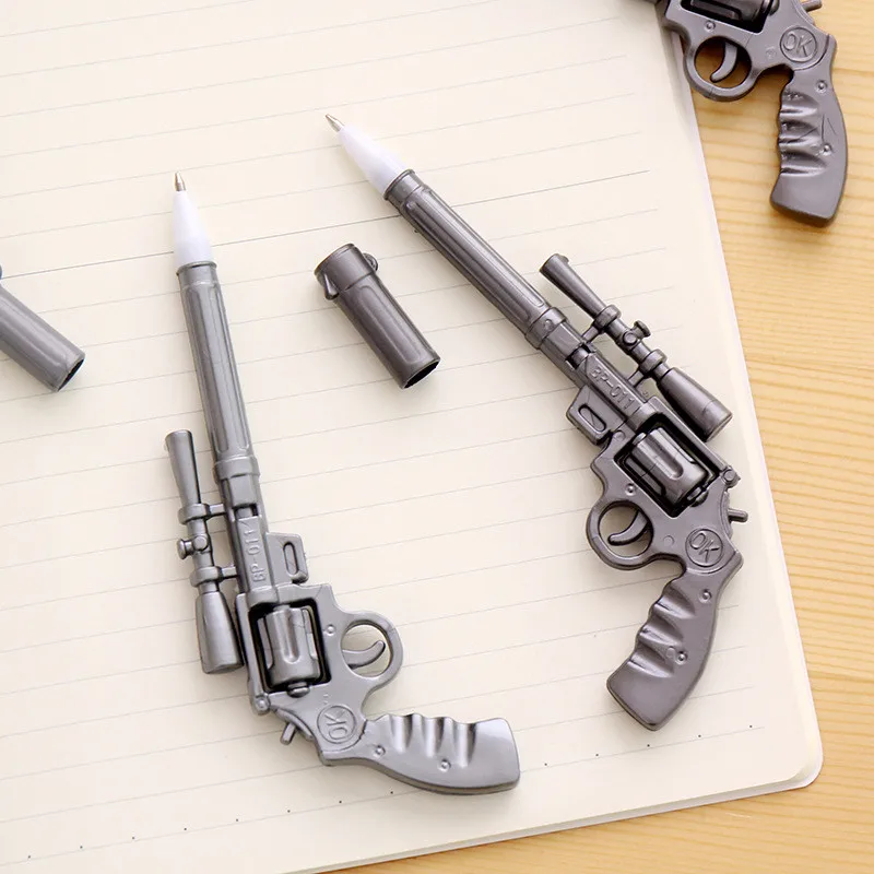 2 шт. Новинка милый пистолет игрушка шариковая ручка Забавный Kawaii доска для