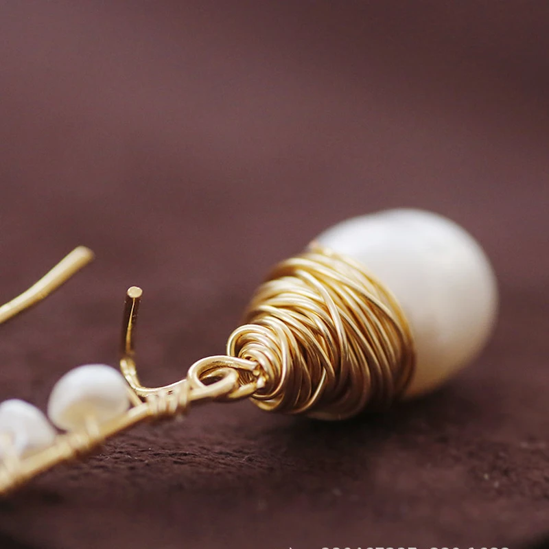 100% натуральный пресноводный жемчуг длинные висящие серьги для женщин ювелирные