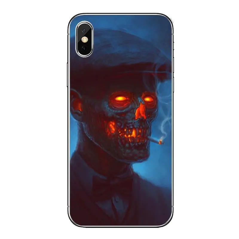 Силиконовый чехол для samsung Galaxy A5 A6 A7 A8 A9 J4 J5 J7 J8 2017 2018 Plus Prime Курение череп человек