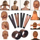 1 шт. Волшебная прическа Многофункциональный пончик для волос для девочек аксессуары для волос французский крученый волшебный инструмент сделай сам пучок прическа бесплатная доставка