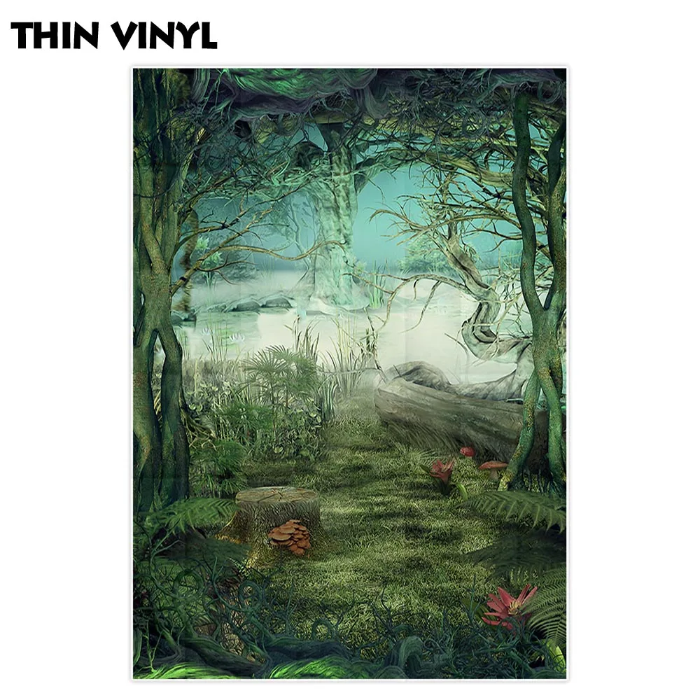 Allenjoy фотография Фон Темный Зачарованный лес сказка Страна Чудес фон фотостудия |