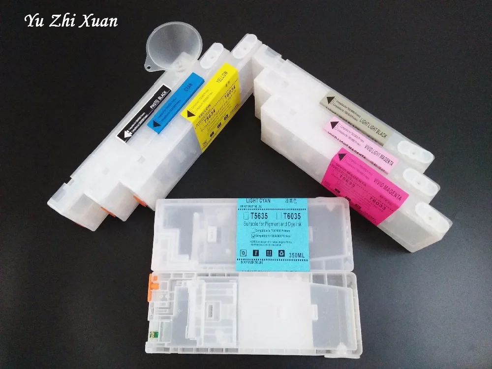 Самая стабильная! 350 мл многоразовый чернильный картридж с чипом для Epson 7880 9880 7880C