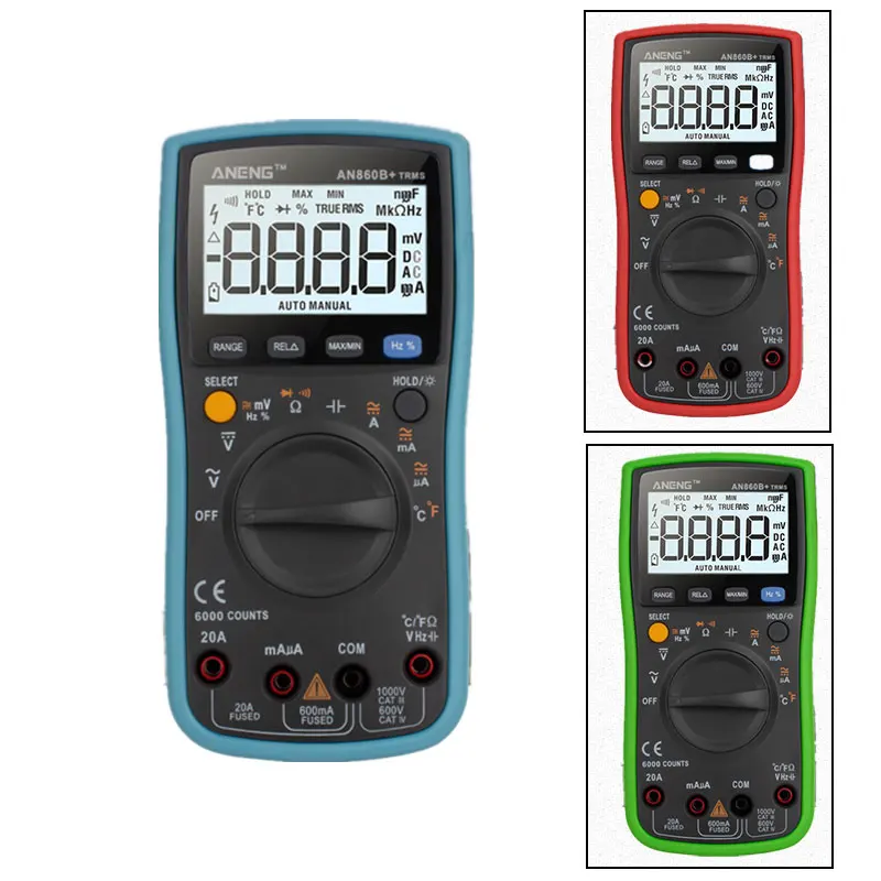 AN860B + зонд LCD 6000 отсчетов Цифровой мультиметр переменного/постоянного тока
