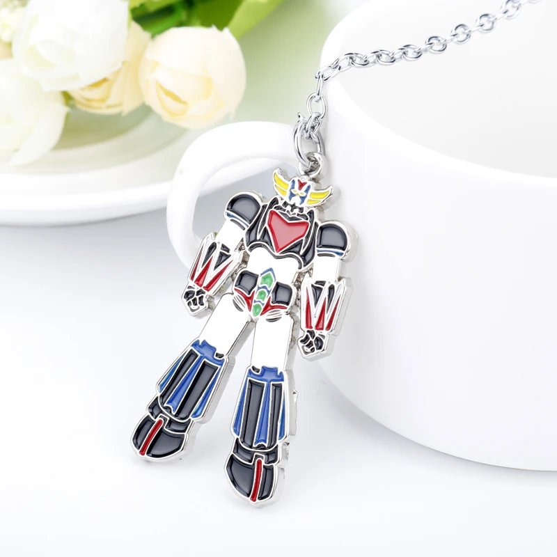 Мазингер Z UFO Grendizer ожерелье с роботами модные ювелирные изделия Длинная цепочка из звеньев Подвеска Ожерелье s для женщин мужчин анимация подарок