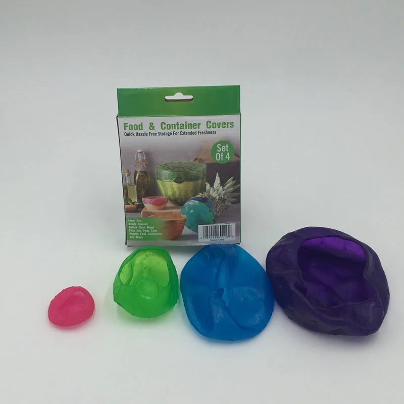 4 шт./компл. силиконовые чехлы для фруктов крышка свежих продуктов Вакуумная