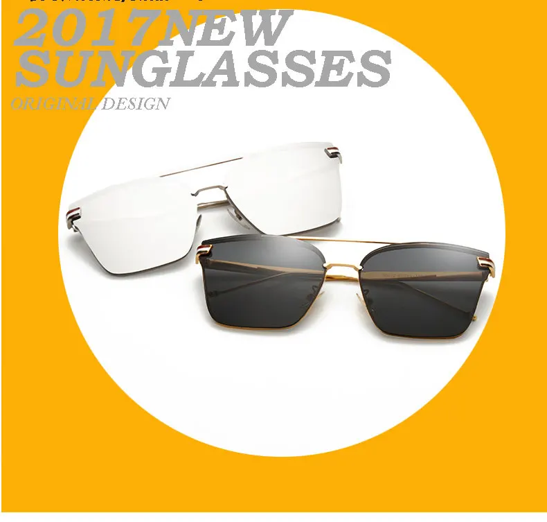 Женские зеркальные солнцезащитные очки с квадратным кошачьим глазом без оправы