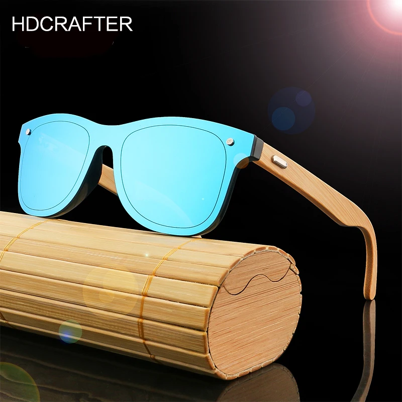 HDCRAFTER новые модные солнцезащитные очки для мужчин и женщин с бамбуковыми линзами