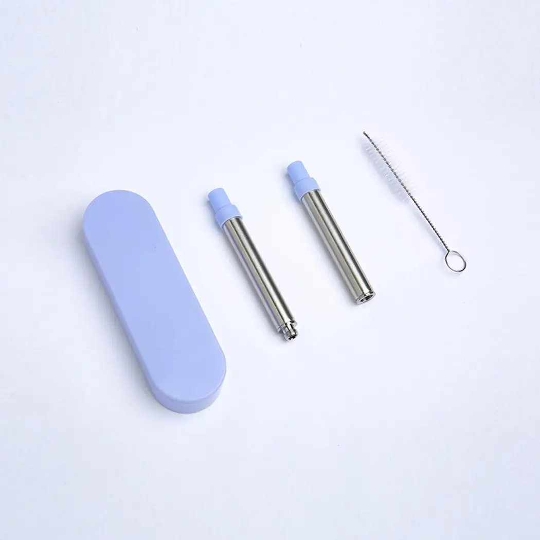 Портативный складной из нержавеющей стали Многоразовые питьевой твердой соломы