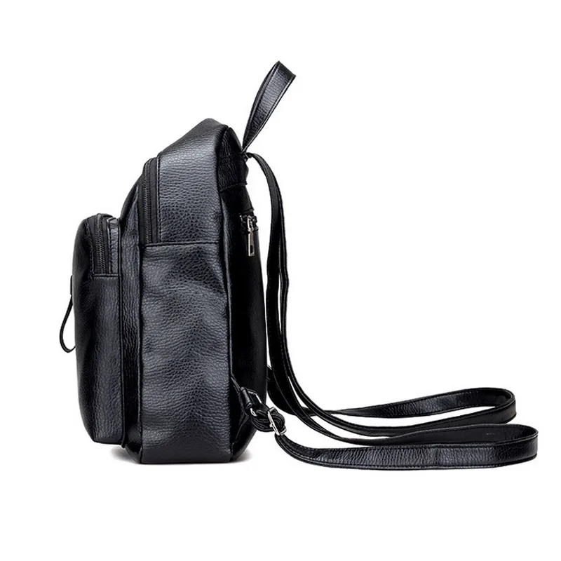 Модные женские надежные рюкзаки из искусственной кожи для девочек подростков