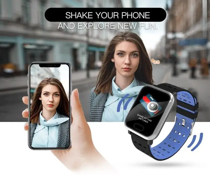 BINSSAW A6 Smart Watch New with Heart Rate Monitor Fitness Tracker Blood Pressure rtwatch Waterproof For Android IOS PK Q8 V6 S9 |