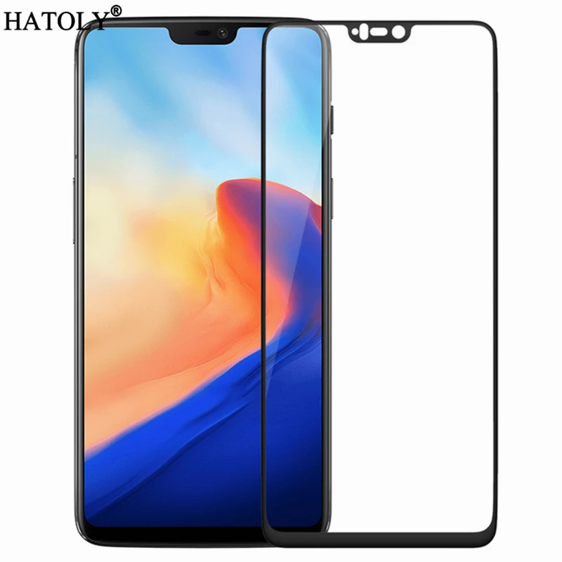 Закаленное стекло HATOLY для OnePlus 6 2 шт. защита экрана One Plus полное покрытие A6000 3D