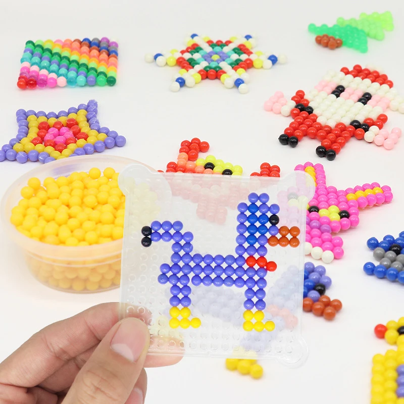 6000 шт. DIY Магия бусины формы в виде животного ручной выделки 3D головоломки для детей Обучающие шарики игрушки для детей заклинание пополнения