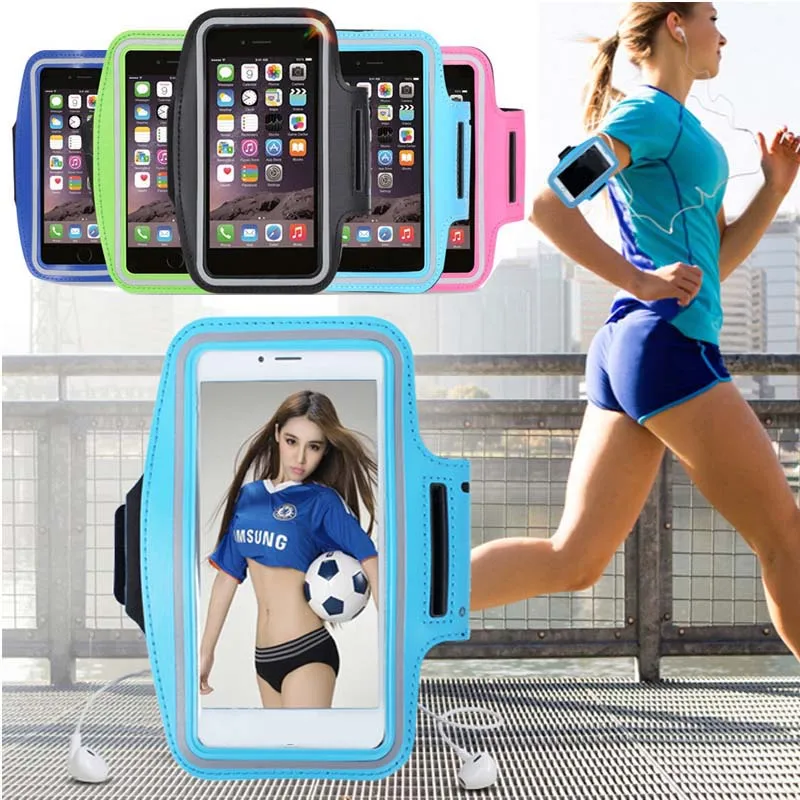 Спортивный водонепроницаемый чехол на руку универсальный для iPhone 6 s 7 Samsung Galaxy S7 S6