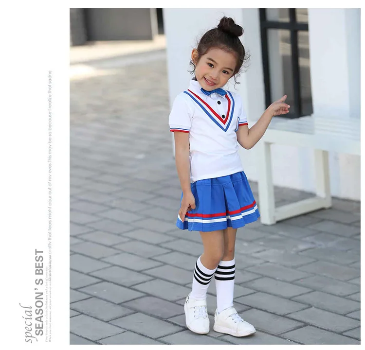 Girl Школьная форма, куртка, ученический класс, комплект одежды для мальчиков и девочек, одежда для выступлений - Цвет: Girl
