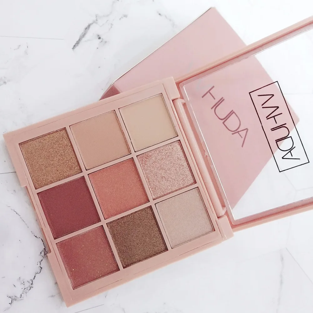 9 Colors Shimmer&ampMatte Eyeshadow Palette Beauty Makeup Diamond Highly Pigmented Smooth Blending Long Lasting Shadow Kit |