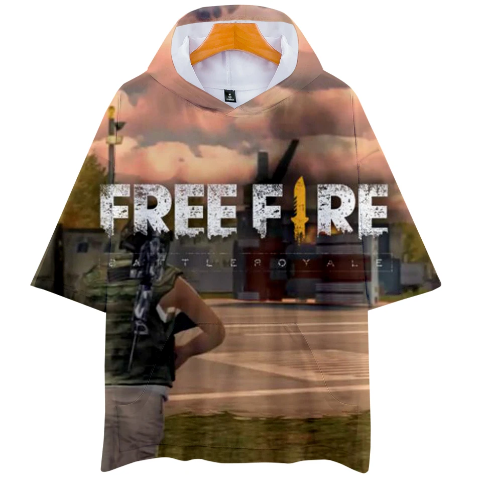 Футболка бейсбольная FREE FIRE Pop женская модная короткая тенниска в стиле хип хоп
