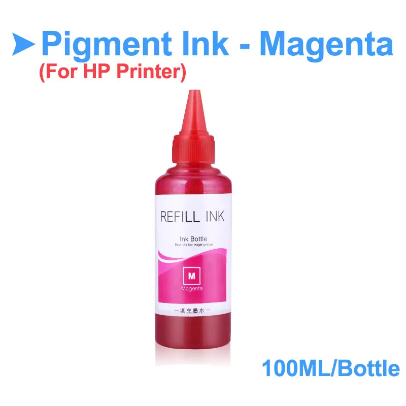 400 мл универсальные пигментные чернила бутылка для hp 21XL 22XL 123 364 655 670 685 950 951 952 953 954 955 970 971 711 принтер чернила для hp