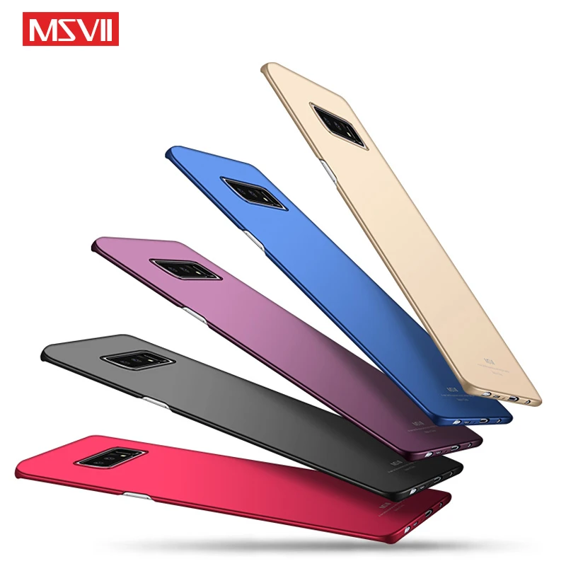 For Samsung Galaxy Note 8 Case Msvii Finger Ring Slim Coque Car Holder Cover NOTE8 Cases |