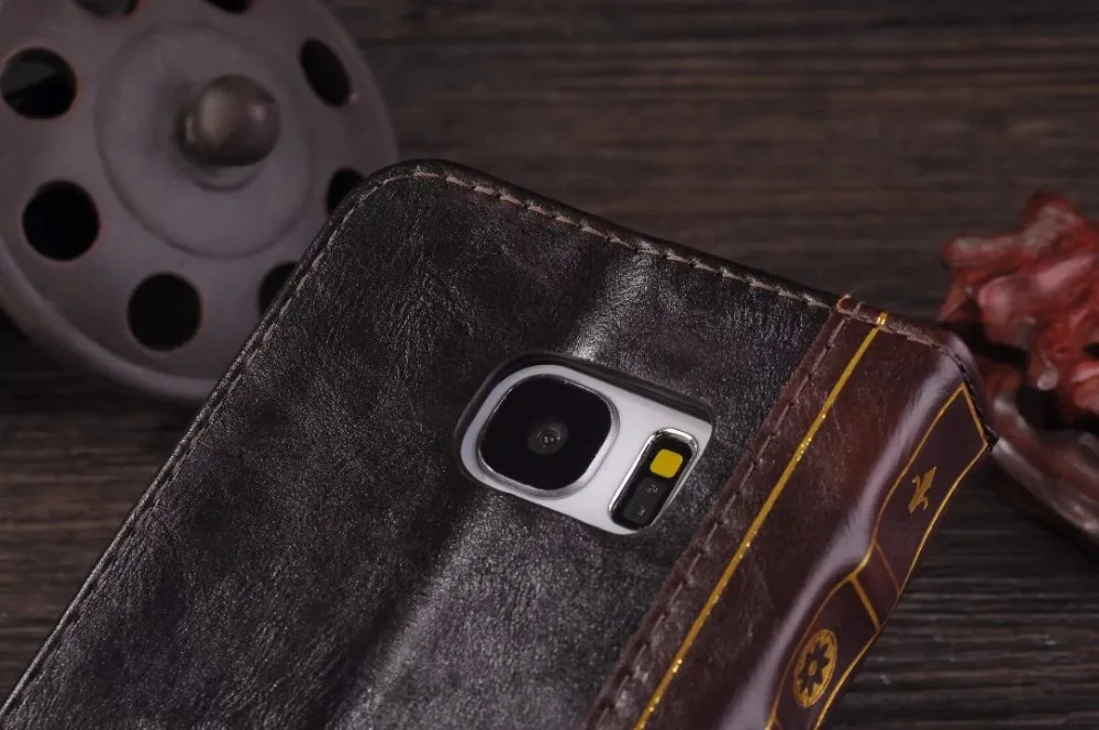 Ретро Винтаж книга для samsung Galaxy S10 S10PLUS S10E S9 S8 S7 edge Бумажник кожаный чехол Обложка